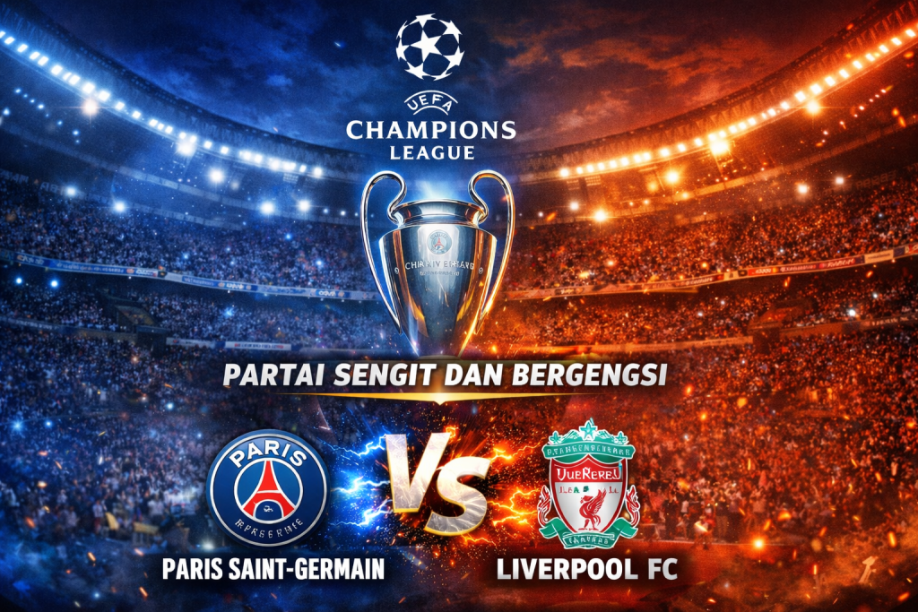 UEFA Champions League: Partai Sengit dan Bergengsi antara Paris Saint-Germain vs Liverpool FC