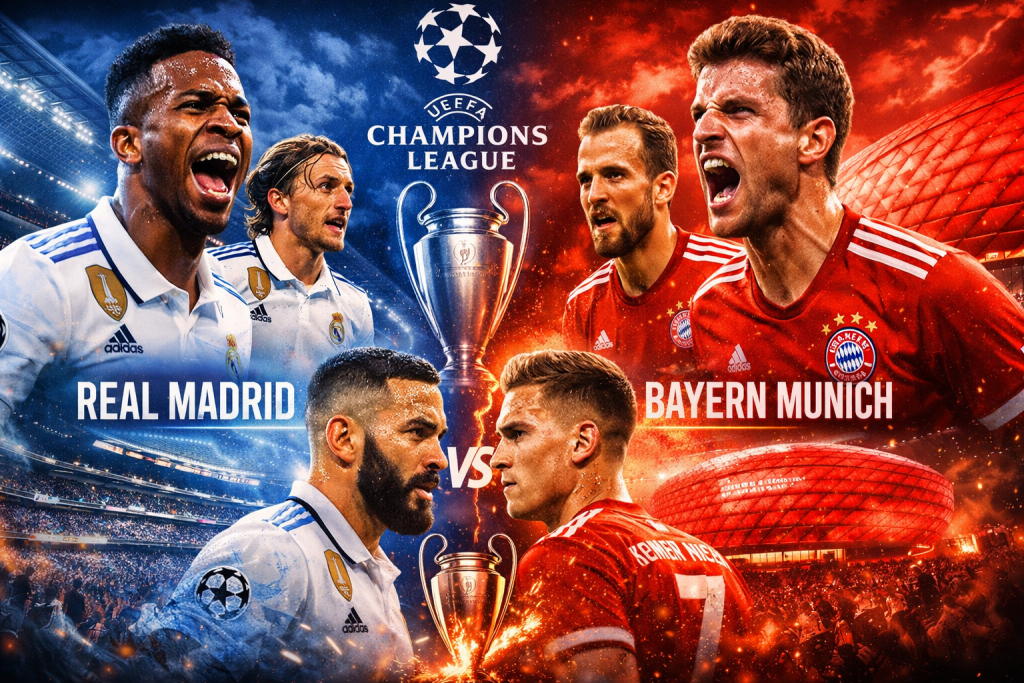 Pertandingan antara Real Madrid dan Bayern Munich selalu menjadi magnet bagi pecinta sepak bola dunia. Apalagi jika duel tersebut terjadi di panggung megah UEFA Champions League,